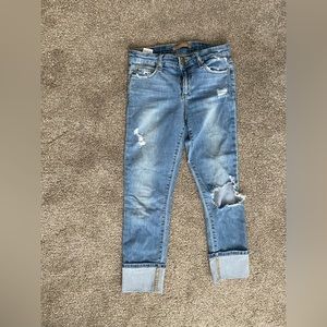 Joes denim distressed capris